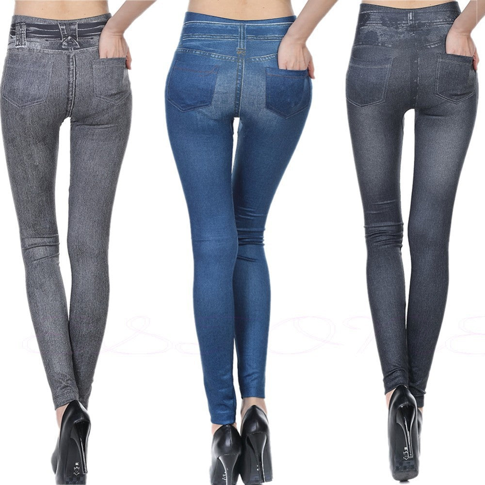 High Waisted Jeggings - Denim Leggings - 𝓢𝓱𝓸𝓹𝓵𝓮𝓬𝔂