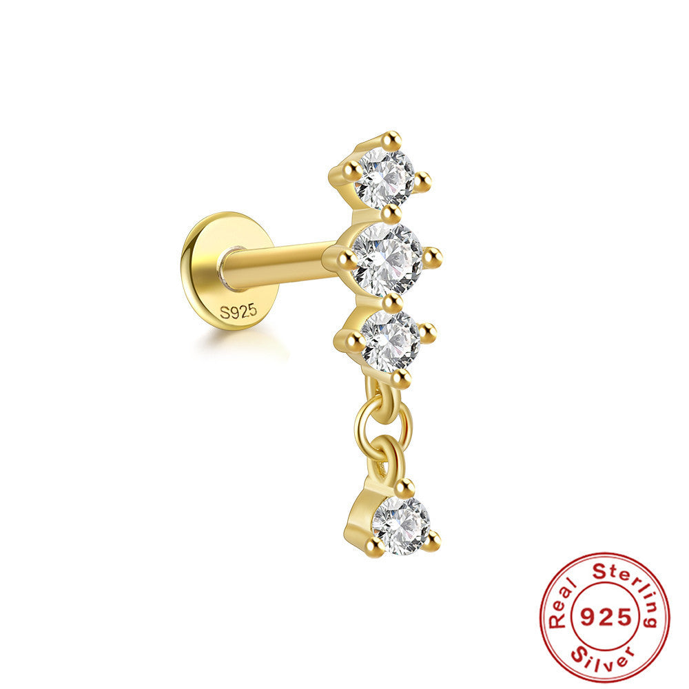 S925 Sterling Silver Horse Eye Multi-Diamond Dragonfly Stud Earrings - 𝓢𝓱𝓸𝓹𝓵𝓮𝓬𝔂