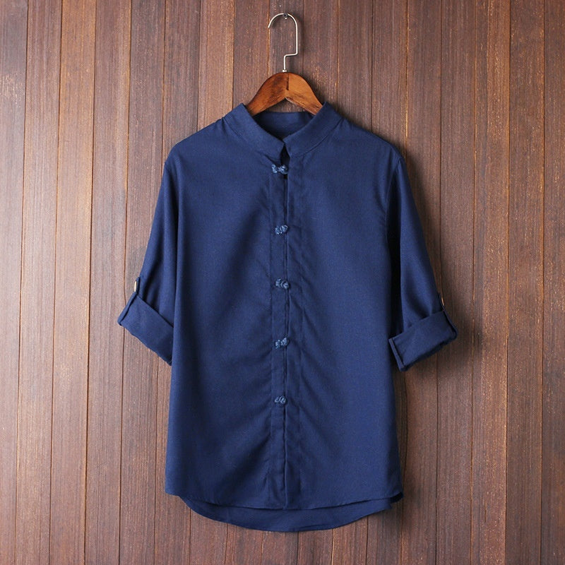 Men's Linen Vintage Plus Size Shirt - 𝓢𝓱𝓸𝓹𝓵𝓮𝓬𝔂