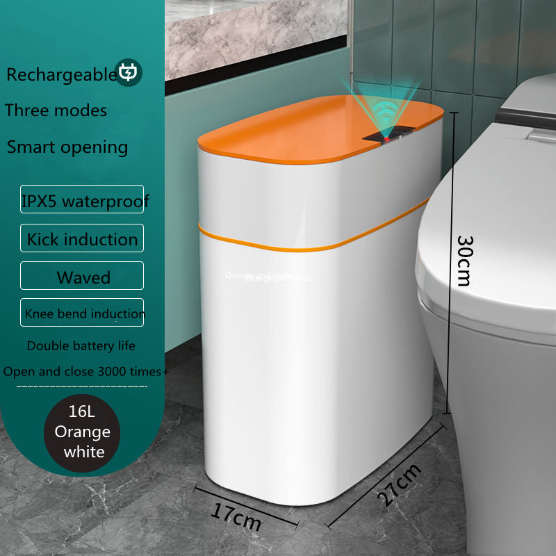 Smart Trash Can With Lid For Bedroom And Living Room Kitchen Storage Box Trash Can Induction Small Car Box Automatic Smart Dustbin Smart Trash Bin - 𝓢𝓱𝓸𝓹𝓵𝓮𝓬𝔂