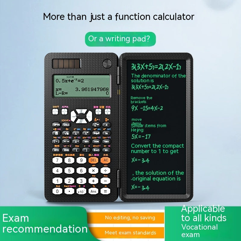 2 In 1 Foldable Scientific Calculators Handwriting Tablet Learning Function Calculator  Foldable Desk Scientific Calculators - 𝓢𝓱𝓸𝓹𝓵𝓮𝓬𝔂