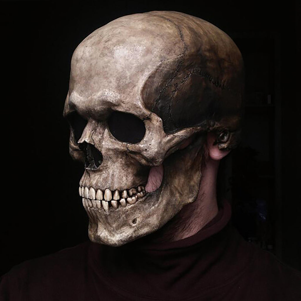 Halloween Movable Mouth Skull Mask Helmet Mouth Movable Skull Full Head Skull Mask - 𝓢𝓱𝓸𝓹𝓵𝓮𝓬𝔂