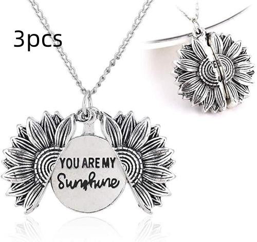 You Are My Sunshine Sunflower Necklace Women Men - 𝓢𝓱𝓸𝓹𝓵𝓮𝓬𝔂