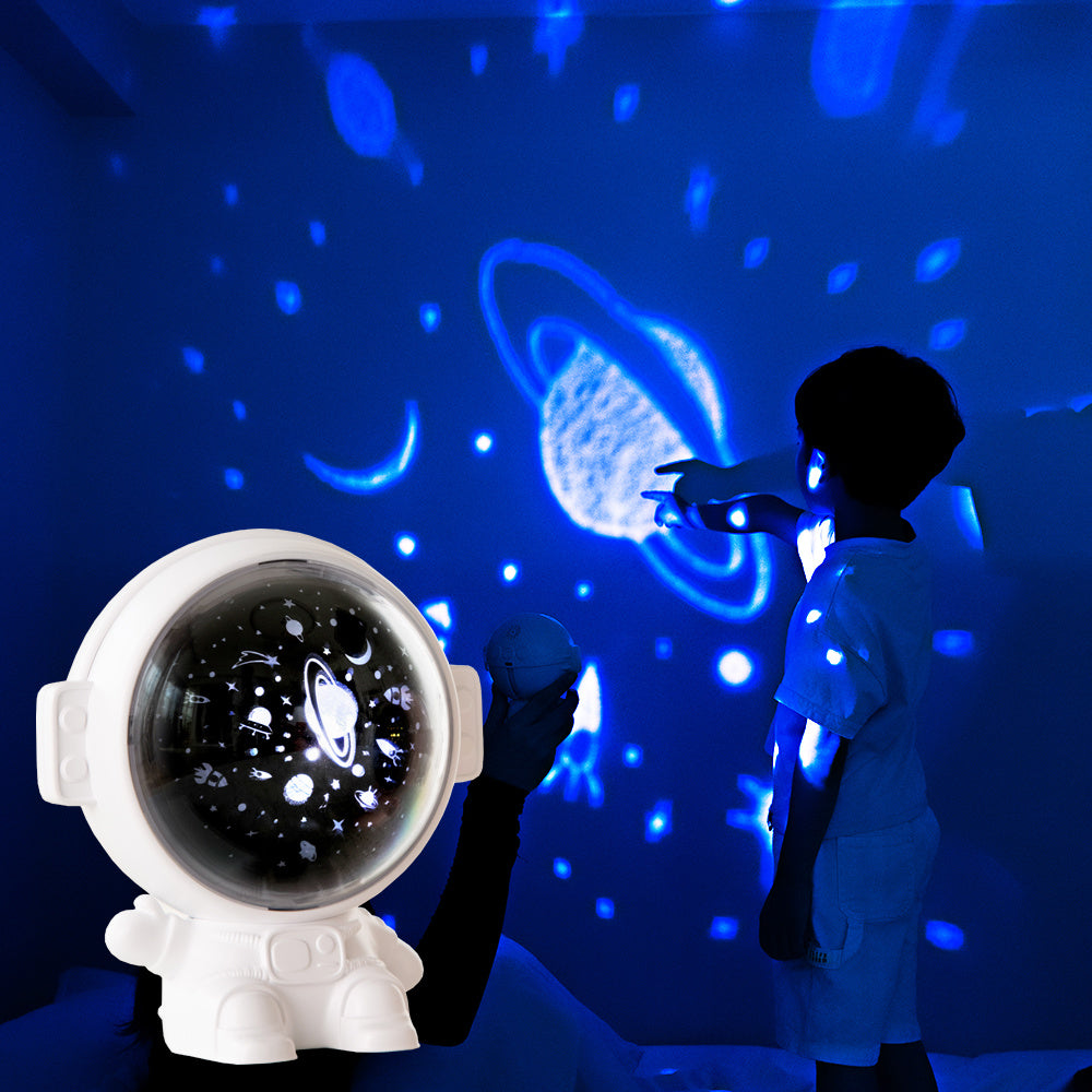 Galaxy Star Projector Starry Sky Night Light Astronaut Lamp Room Decr Gift Child Kids Baby Christmas Spaceman Projection - 𝓢𝓱𝓸𝓹𝓵𝓮𝓬𝔂