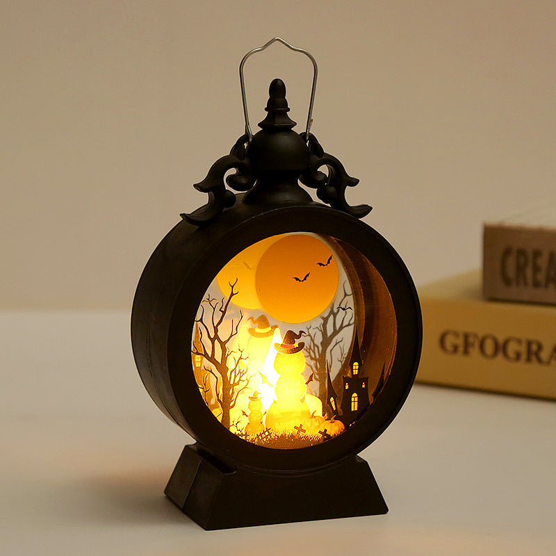 Halloween Retro Candle Portable Storm Lantern - 𝓢𝓱𝓸𝓹𝓵𝓮𝓬𝔂