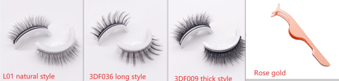 Reusable 3D Mink Lashes Natural False Eyelashes Self Adhesive Fake Glue Free Makeup Eyelash Extension Silk - 𝓢𝓱𝓸𝓹𝓵𝓮𝓬𝔂