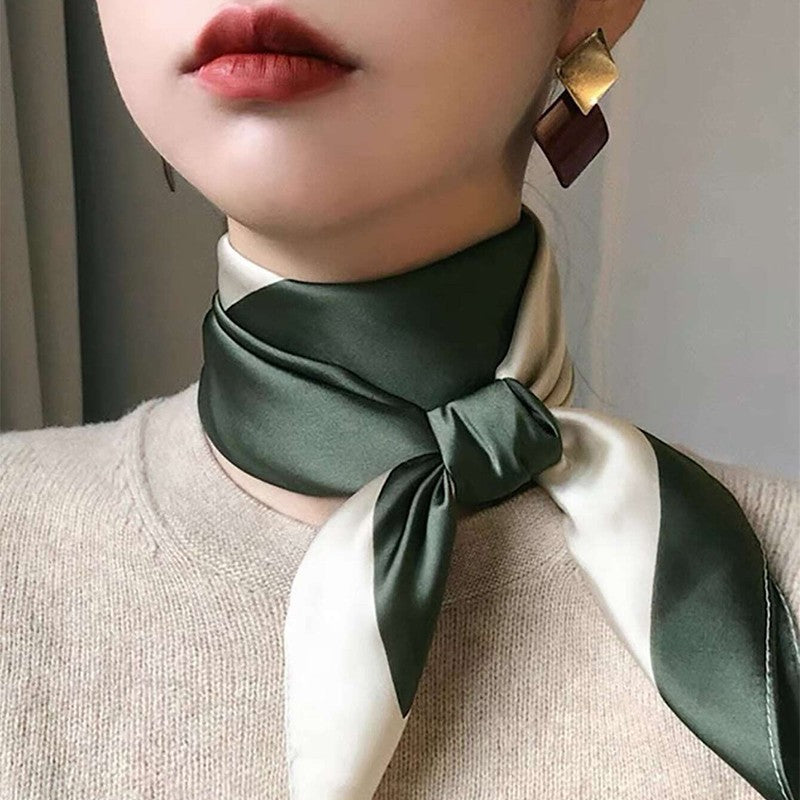 Artificial Silk Striped High-grade Korean Style Stylish Beach Arm Bag Silk Scarf - 𝓢𝓱𝓸𝓹𝓵𝓮𝓬𝔂