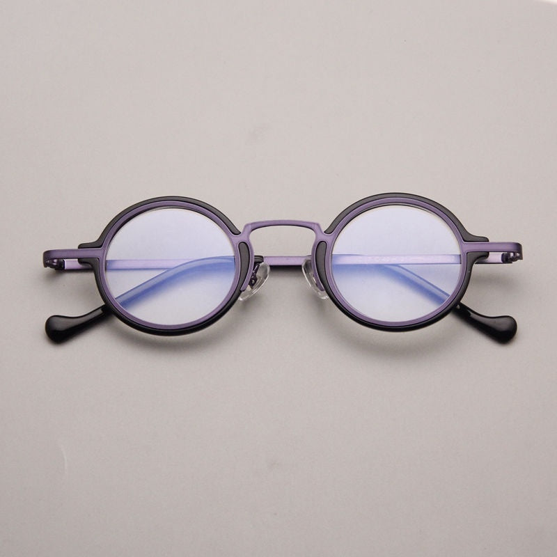 Retro Hawksbill Metal Round Frame Glasses Myopia - 𝓢𝓱𝓸𝓹𝓵𝓮𝓬𝔂