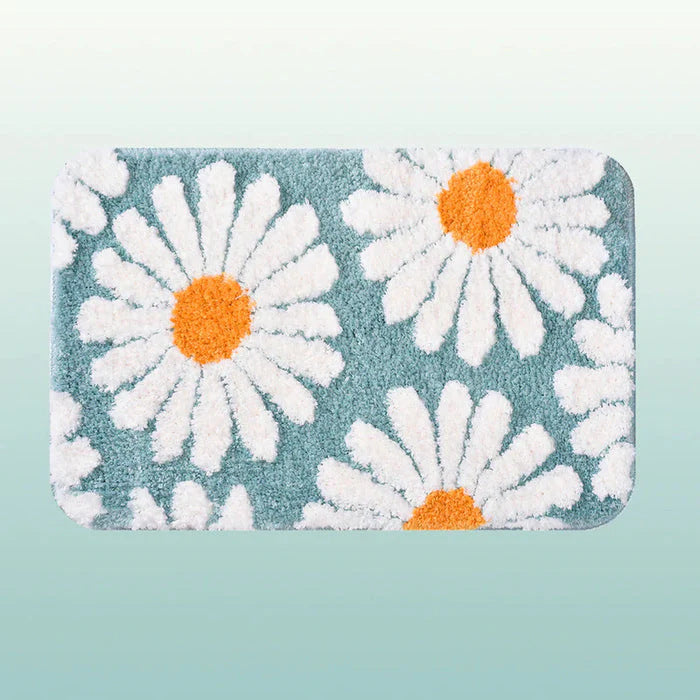 Cashmere-like Floor Mat Cross-border Flower Home Bathroom Non-slip Floor Mat - 𝓢𝓱𝓸𝓹𝓵𝓮𝓬𝔂