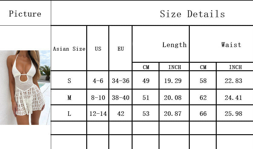 Women's Fashionable Knitted Beach Bikini Swimsuit