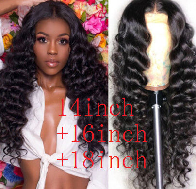 Human Hair Loose Deep Lace Frontal Wigs 13x4 Headgear - 𝓢𝓱𝓸𝓹𝓵𝓮𝓬𝔂