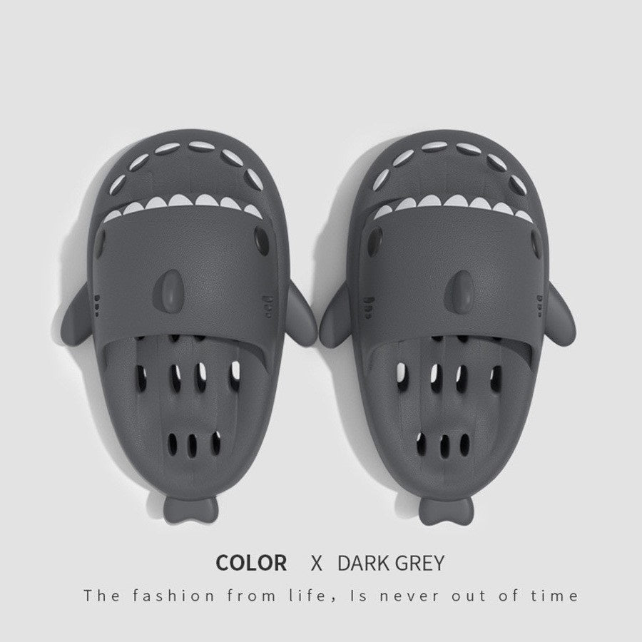 Shark Slippers With Drain Holes Shower Shoes For Women Quick Drying Eva Pool Shark Slides Beach Sandals With Drain Holes - 𝓢𝓱𝓸𝓹𝓵𝓮𝓬𝔂