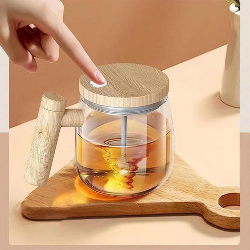 400ML Self Stirring Coffee Mug  Electric Mixing Glass Coffee CupHigh Speed Fast Automatic Coffee Cup For Gyms Dining Room Kitchen Gadgets - 𝓢𝓱𝓸𝓹𝓵𝓮𝓬𝔂