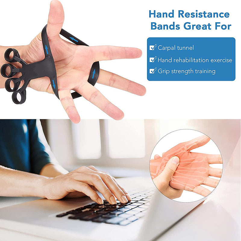 Silicone Grip Device Finger Exercise Stretcher Arthritis Hand Grip Trainer Strengthen Rehabilitation Training To Relieve Pain - 𝓢𝓱𝓸𝓹𝓵𝓮𝓬𝔂