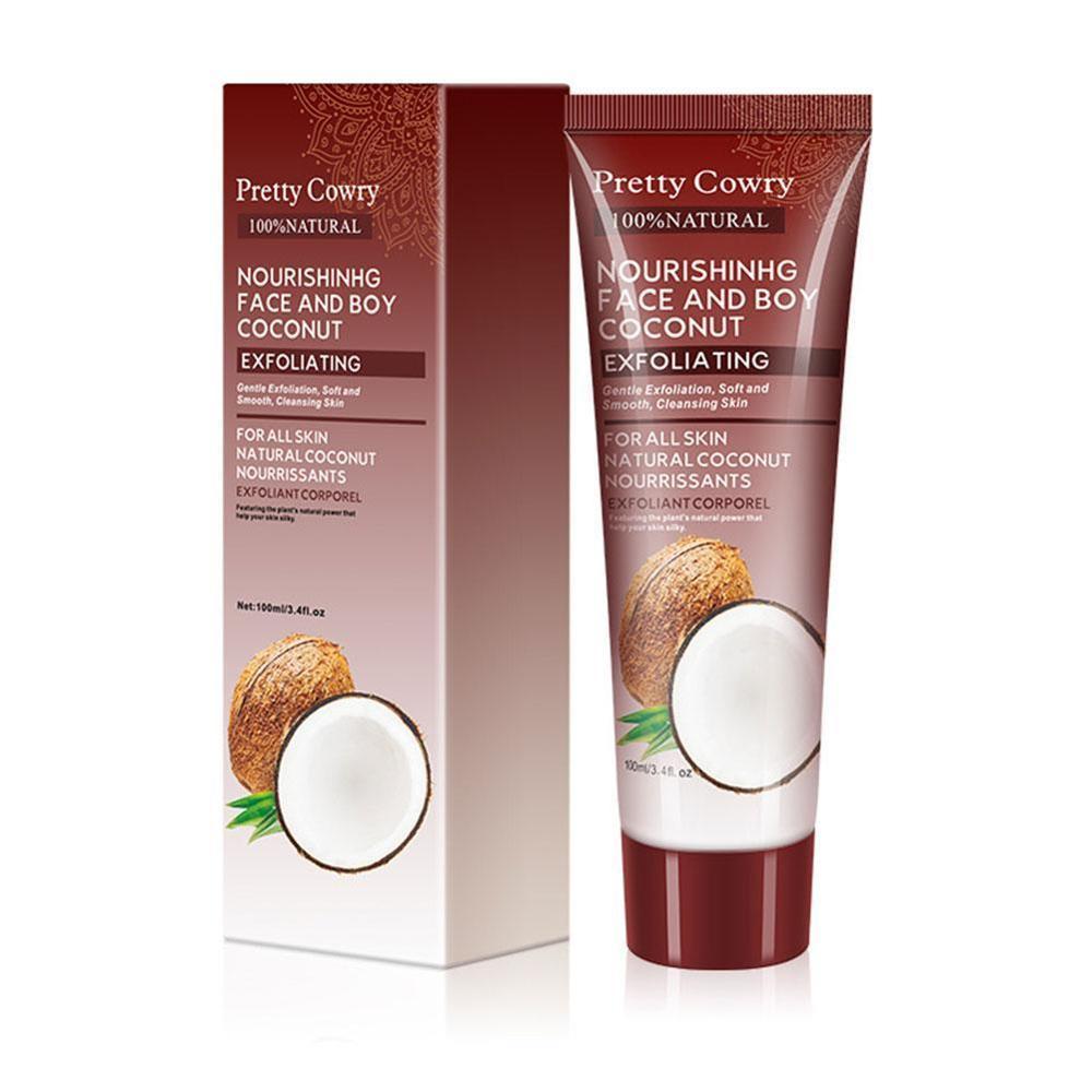 Cucumber Coconut Papaya Facial Exfoliating Gel Cream 100ml Body Cleansing - 𝓢𝓱𝓸𝓹𝓵𝓮𝓬𝔂