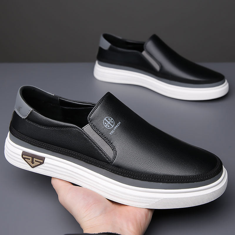 Lazy Slip On Men's Casual Leather Shoes - 𝓢𝓱𝓸𝓹𝓵𝓮𝓬𝔂