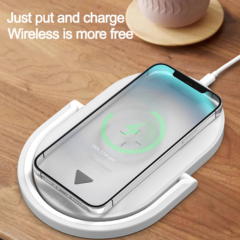 3 In 1 Foldable Wireless Charger Night Light Wireless Charging Station Stonego LED Reading Table Lamp 15W Fast Charging Light - 𝓢𝓱𝓸𝓹𝓵𝓮𝓬𝔂