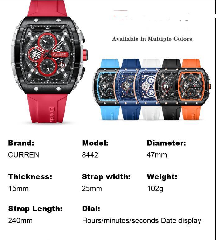 Men's Six-pin Quartz Tape Men's Watch - 𝓢𝓱𝓸𝓹𝓵𝓮𝓬𝔂
