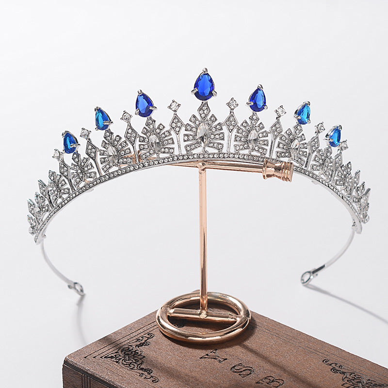 Simple Rhinestone Silver Headband Crown - 𝓢𝓱𝓸𝓹𝓵𝓮𝓬𝔂